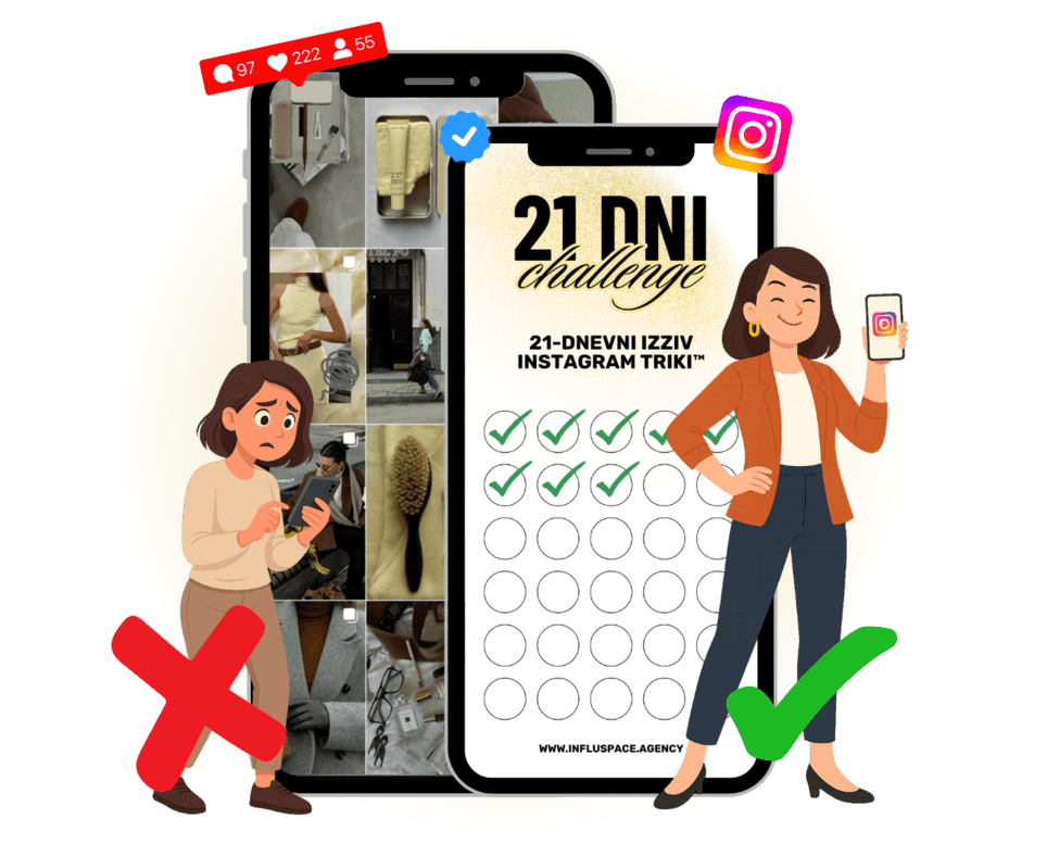 InflusSpace 21-dnevni izziv Instagram triki.