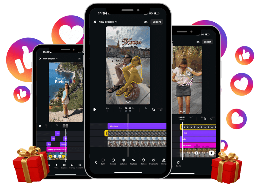 InflusSpace spletni tečaj urejanje Instagram videov na telefonu.